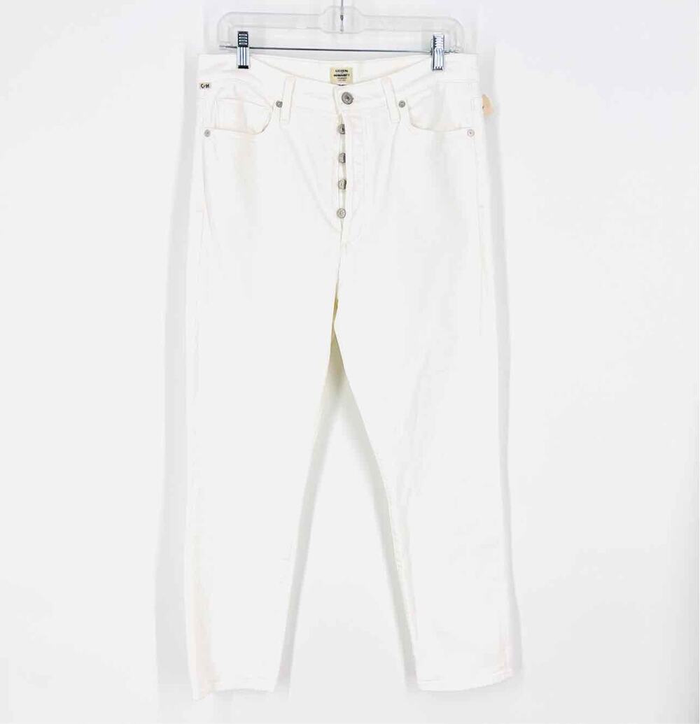 Citizens of Humanity Size 31=12 White Button-fly Denim Premium Denim Jeans